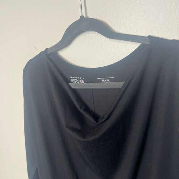 Mountain Hardwear Black Scoop Neck Long sleeve Tee Shirt Dress Sz M - Picture 2 of 14